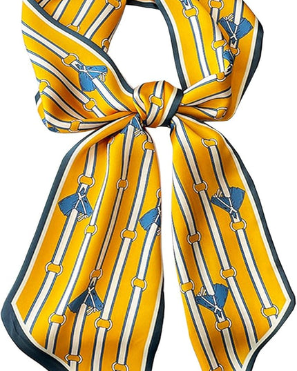 Purse Scarf For Handbags Head Scarves For Women's Hair Bags Scarfs Long Skinny Scarves Fashion Silky