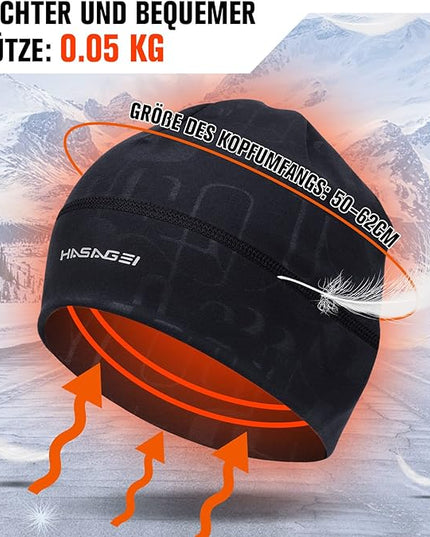 Skull Caps Beanies for Men & Women, Elastic Thermal Running Hat, Windproof Cycling Cap Helmet Liner Soft Beanie Hat