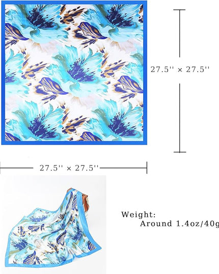 Satin Bandana Headscarf for Women Silky Hair Scarves for Fashion Lightweight