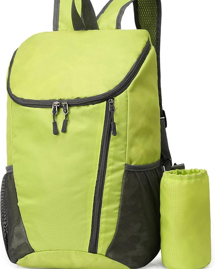 DOVO Hiking Backpack, Waterproof and Wear-resistant Lightweight Backpack Packable,Outdoor Travel Camping Daypack Foldable-GREEN