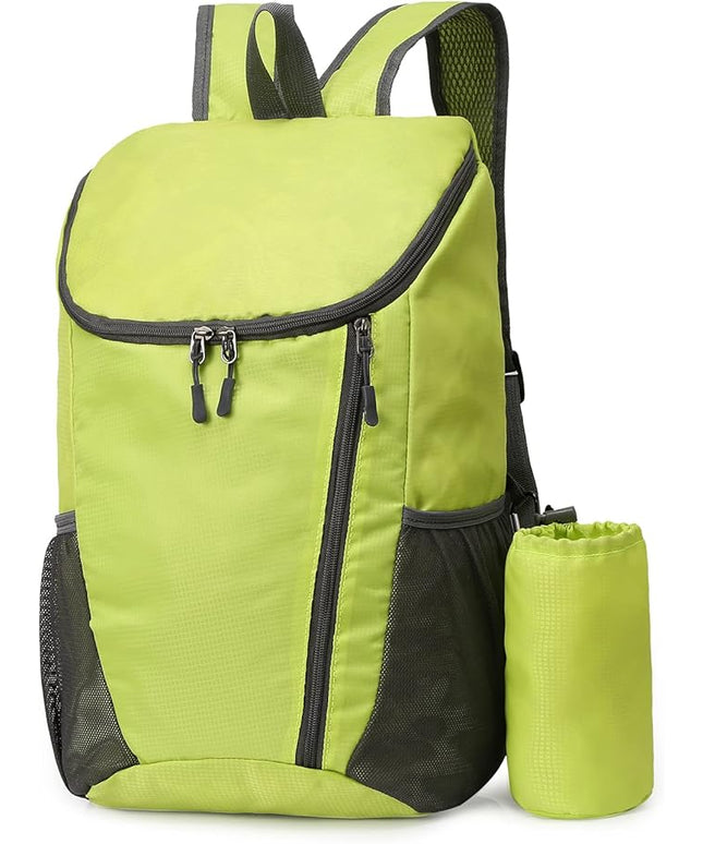 DOVO Hiking Backpack, Waterproof and Wear-resistant Lightweight Backpack Packable,Outdoor Travel Camping Daypack Foldable-GREEN