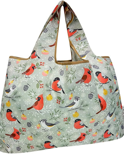 allydrew Large Foldable Tote Nylon Reusable Grocery Bags