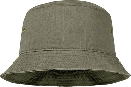 Falari Men Women Unisex Cotton Bucket Hat 100% Cotton Packable for Travel Fishing Hunting Summer Camp