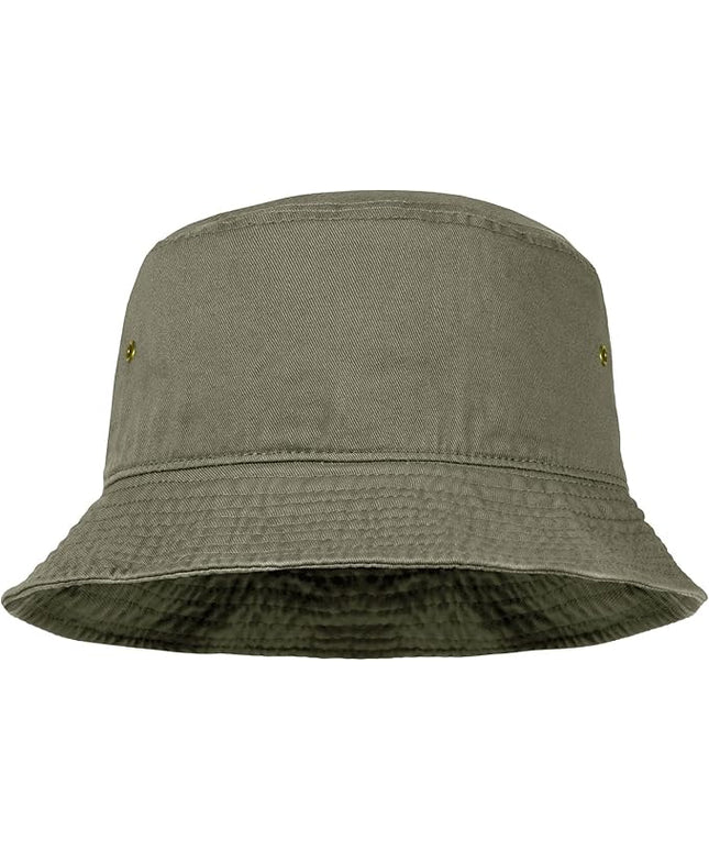Falari Men Women Unisex Cotton Bucket Hat 100% Cotton Packable for Travel Fishing Hunting Summer Camp