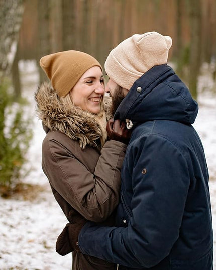 ZOORON 1&2 Pack Beanie for Men Women Slouchy Beanie Hats Winter Knit Caps Soft Ski Hat Unisex