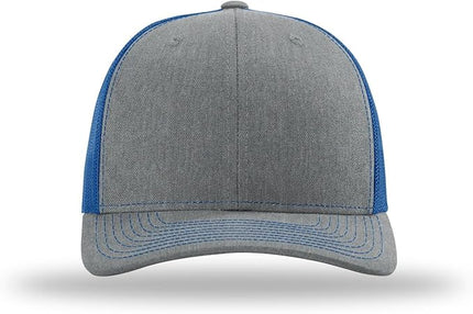 Richardson 112 Trucker Hat - Premium Adjustable Snapback Hat - Structured Six Panel Richardson Blank Caps