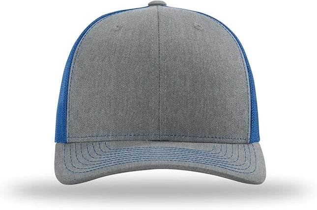 Richardson 112 Trucker Hat - Premium Adjustable Snapback Hat - Structured Six Panel Richardson Blank Caps