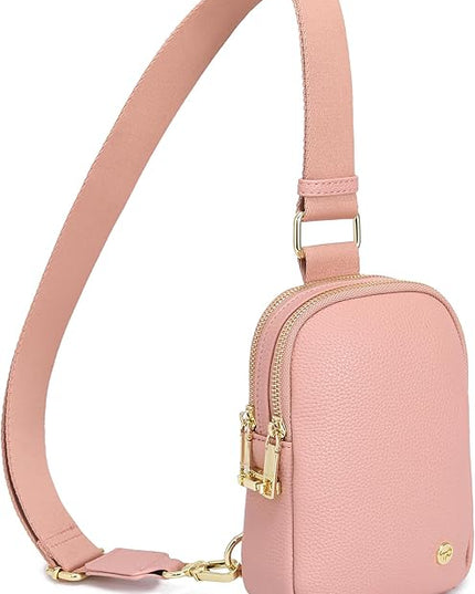 INICAT Small Anti Theft Crossbody Bags Women Valentine's Day Gifts, Vegan Leather Sling Cross Body Purse Travel Essentials
