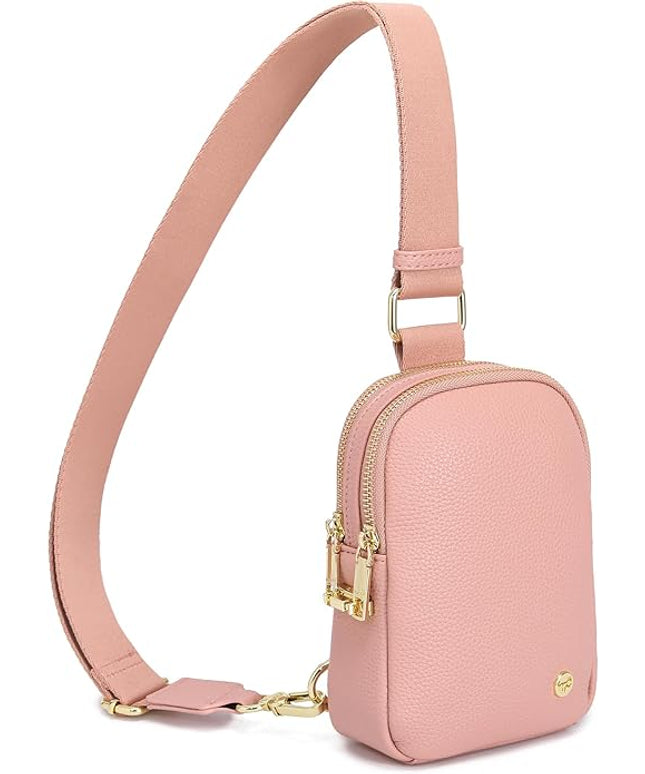 INICAT Small Anti Theft Crossbody Bags Women Valentine's Day Gifts, Vegan Leather Sling Cross Body Purse Travel Essentials