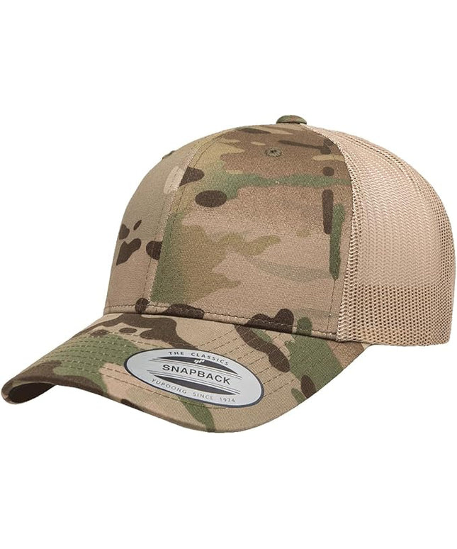Yupoong Classic Premium Mesh 6 Panel Retro Trucker Cap | Mid Profile Snapback | OSFA | Bulk Pack Available