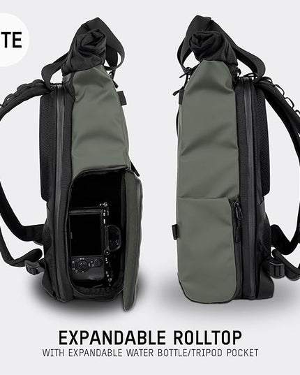 WANDRD PRVKE Lite: Weather-Resistant Travel & Camera Backpack with Laptop Sleeve, Quick Side Access, Clamshell Opening – Ideal Photography & Travel Bag