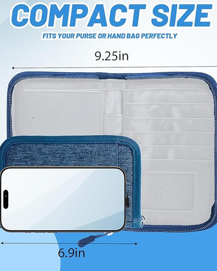 Passport Holder for Travel Essentials, RFID Blocking Protector Passport Wallets, Passport Document Organizer Case for Travel Must Have, Passport Book for Women, Couple, Family Cards, Tickets, ID, Cash