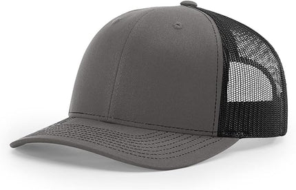 Richardson 112 Trucker Hat - Premium Adjustable Snapback Hat - Structured Six Panel Richardson Blank Caps