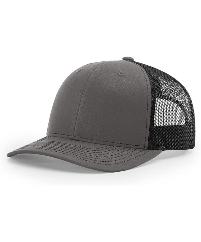 Richardson 112 Trucker Hat - Premium Adjustable Snapback Hat - Structured Six Panel Richardson Blank Caps