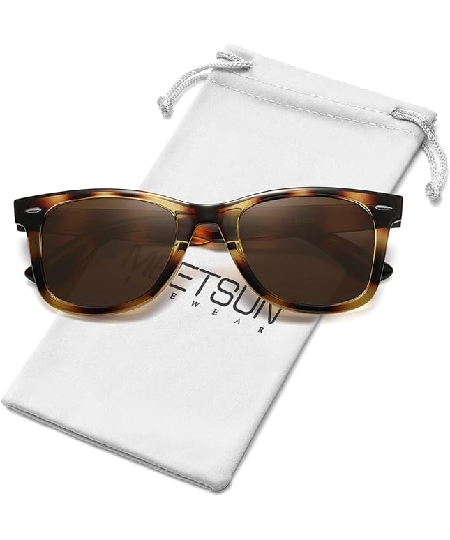 MEETSUN Polarized Sunglasses for Women Men Classic Retro Square Frame Driving Sun Glasses UV Protection