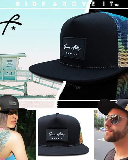 Grace Folly Trucker Hat for Men & Women. Snapback Mesh Caps