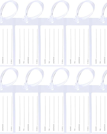 10 Pack Luggage Tags for Suitcases, Airplane Travel Essentials for Flying, International Travel Must Haves, and Luggage Accessories by Sodsay