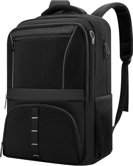 FAIRYLAND Travel Backpack,30L Carry On Laptop Backpack with Reflective,Water Resistant Anti-Theft Work Backpack for Men Women,Business Travel,Daily Commuting,Fits to 17.3Inch Slim Laptop,Black