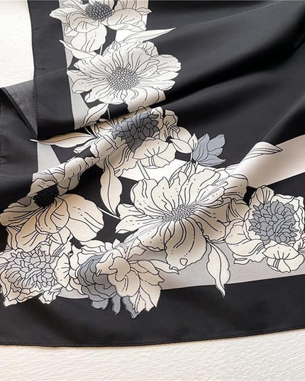 Headscarf Large Square Scarf 35" Fashion Scarves Silk Feeling Hair Wrapping Scarfs Hairscarf BA16