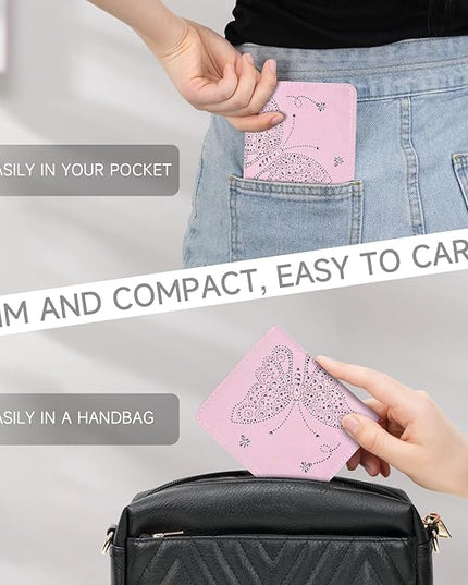 KITEVIUN Small RFID Wallet Women Ultra Thin Slim Womens Wallet Mini Compact Bifold Pocket Ladies Wallets for Women LIGHT PINK