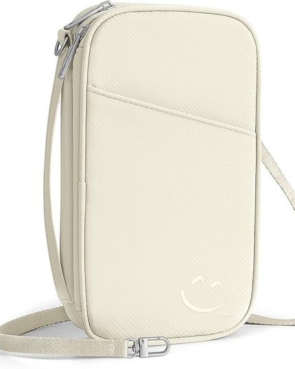 Travelkin 2-in-1 Passport Holder & Travel Organizer for Family with RFID Blocking, Multiple Passport Wallet for Men Women, Travel document holder for Credit Cards, Cash, and Electronic Essentials