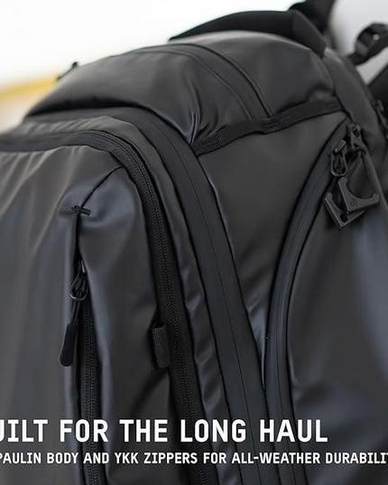 WANDRD TRANSIT Travel Backpack (45L): Large Expandable Carry-On Adventure Bag – Weather-Resistant Travel Backpack with Laptop Sleeve, Dual Side Access & Hidden AirTag Pocket