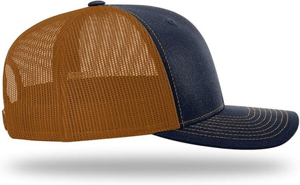 Richardson 112 Trucker Hat - Premium Adjustable Snapback Hat - Structured Six Panel Richardson Blank Caps