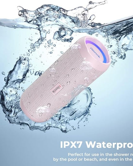 RIENOK Portable Bluetooth Speaker 30W Dual Pairing True Wireless Stereo HD Sound IPX7 Waterproof Outdoor Sport Shower Wireless Speaker Bluetooth 5.3 for Home Party