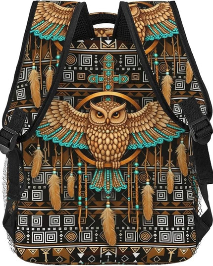 Native American Backpack for Men Women,Casual Travel Hiking Camping Backpacks Lightweight Bookbag