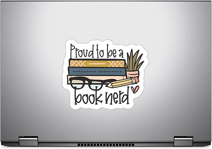 (3PCS) Proud to be a Book Nerd Sticker for Phone Tablet Laptop Car Truck Window | 3" Sticker