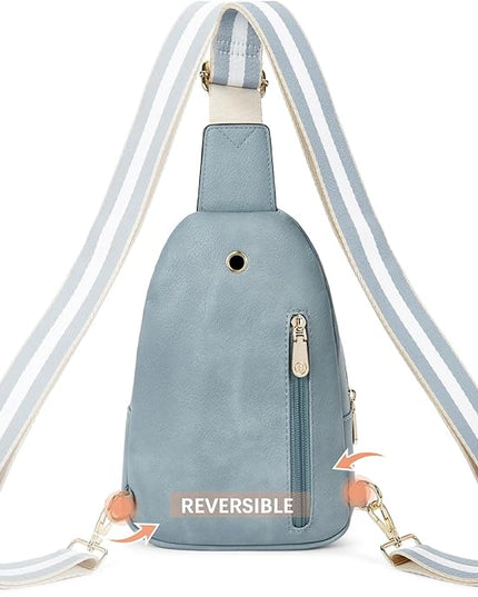 BOSTANTEN Small Sling Bag for Women Leather Crossbody Bags Fanny Pack Chest Bag for Travel