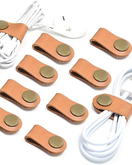 CAILLU Cord Organizer,Cord Keeper,Cable Organizer USB Holder,Cable Management,Cable Straps,Earbud case,wrap Headset Winder,Phone Earphone Clips Ties Stocking Stuffers for Women Men Gifts 10