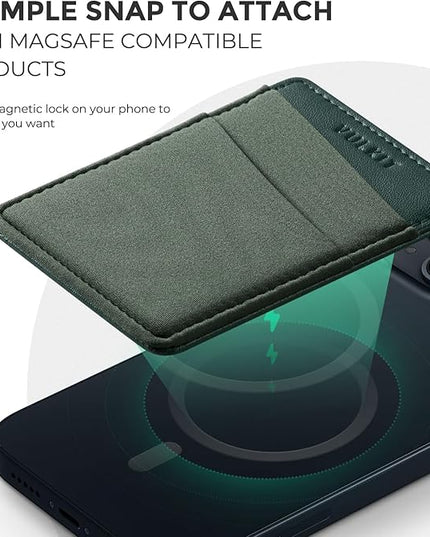 VULKIT Magnetic Phone Wallet for MagSafe- RFID Blocking - Card Holder Wallet for iPhone 16/15/14/13/12 Series & Phone Case with MagSafe