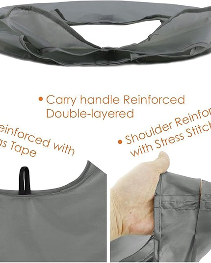 BeeGreen Grey Reusable Shopping Bags for Groceries 10 Pack Reusable Grocery Bags Washable 50LBS folding with Zipper Carry Pouch Tote Gift Bags Durable Polyester