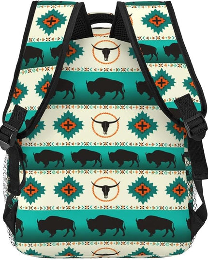 Native American Backpack for Men Women,Casual Travel Hiking Camping Backpacks Lightweight Bookbag