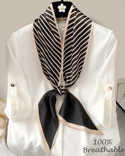 Dailyacc Hair Scarf for Women Fashion Silky Satin Headscarf Wrap Breathable Lightweight Neck Scarves For Handbag
