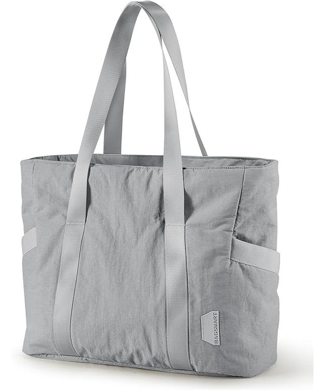 BAGSMART Tote Bag for Women, Tote Bag with Zipper Work Tote with Compartments Nurse Shoulder Hanbag for Travel, Gym