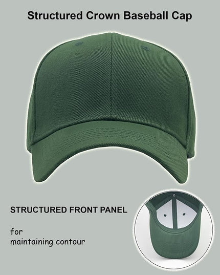 Utmost Structured Baseball Cap with Adjustable Closure - Performance Hat for Outdoor Activities