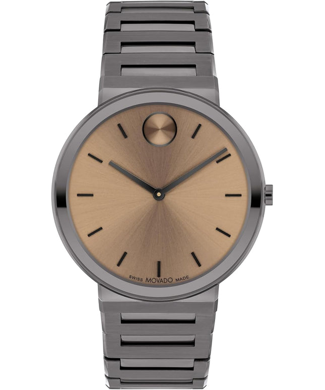 Movado Bold Horizon Ultra Thin Watch for Men and Women - Swiss Made - Water Resistant 3ATM/30 Meters - Sleek and Slim Premium Luxury Wristwatch for Everyone - 40mm