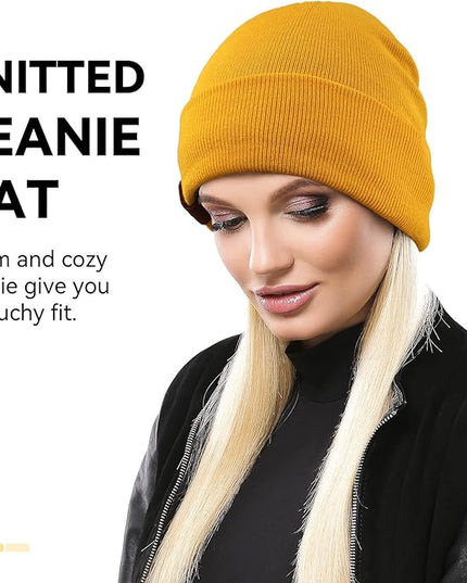 OZERO Winter Beanie Daily Hat - Thermal Polar Fleece Ski Stocking Skull Cap for Men and Women
