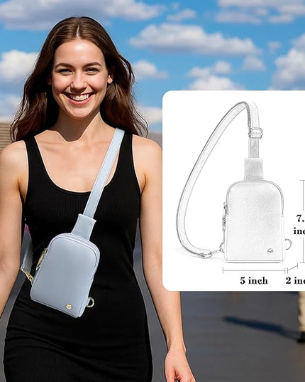INICAT Sling Bag for Women Touchscreen Small Crossbody Cell Phone Purse Fanny Pack