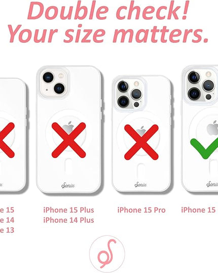 Sonix Protective Phone Case for iPhone 15 Pro Max | Compatible with Magsafe | 10ft Drop Tested | Clueless Pink