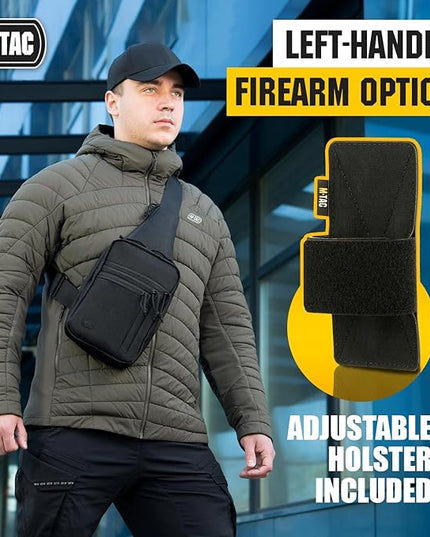 M-Tac CCW Sling Bag for Men & Women - EDC Shoulder Bag Tactical - Crossbody Concealed Carry Bag - Mens Chest Pack