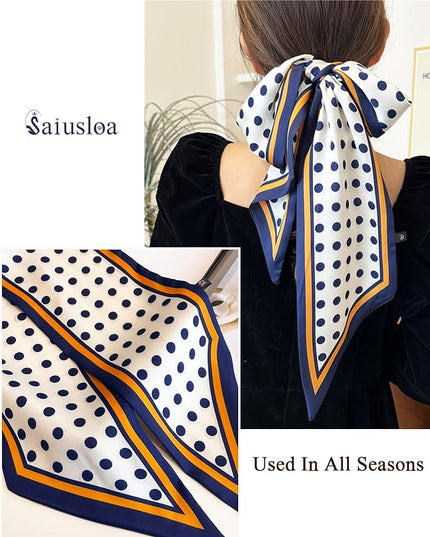 Purse Scarf For Handbags Head Scarves For Women's Hair Bags Scarfs Long Skinny Scarves Fashion Silky