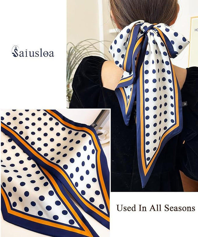 Purse Scarf For Handbags Head Scarves For Women's Hair Bags Scarfs Long Skinny Scarves Fashion Silky