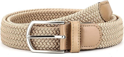 Braided Canvas Woven Elastic Stretch Belts for Men/Women/Junior with Multicolored
