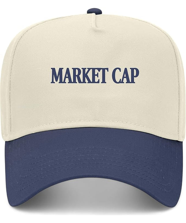 Market Cap Hat | Funny Premium Adjustable Snapback Baseball Vintage Trucker Hats for Men & Women