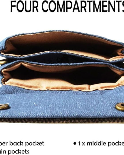 Women's Small Crossbody Bags Canvas Cellphone Purse Coin Pouch Wallet Mini Shoulder Handbags Wristlet Clutch