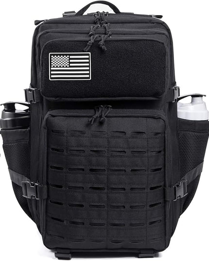 QT&QY 25L/45L Military Tactical Backpack For Men Molle Daypack 3 Day Bug Out Bag Hiking Rucksack With Bottle Holder