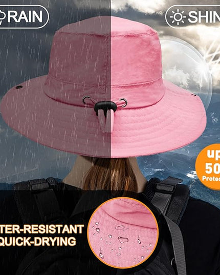 Sun Hats for Men Women Fishing Hat UPF 50+ Quick Dry Foldable Bucket Hat Adjustable Safari Hat for Beach Hiking